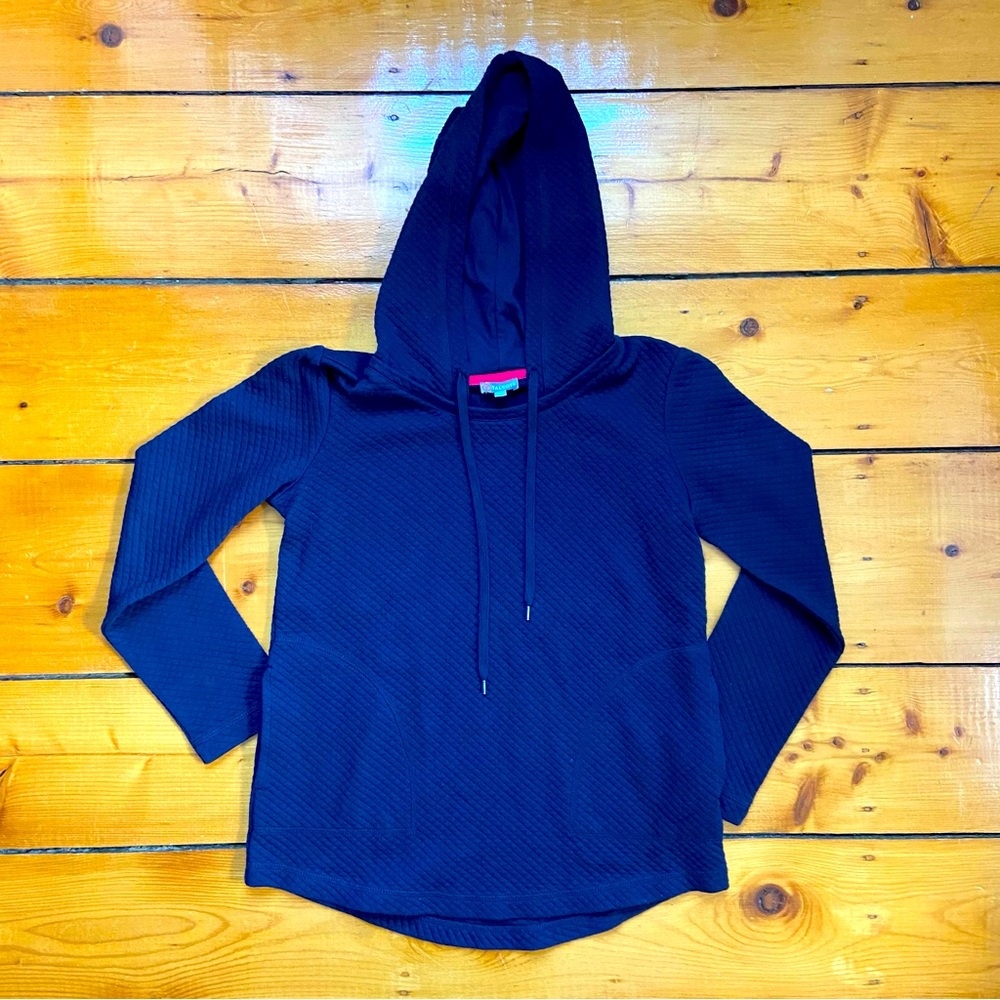 Talbots Navy Quilted Hoodie - Size XS - T by Talbots Athleisure